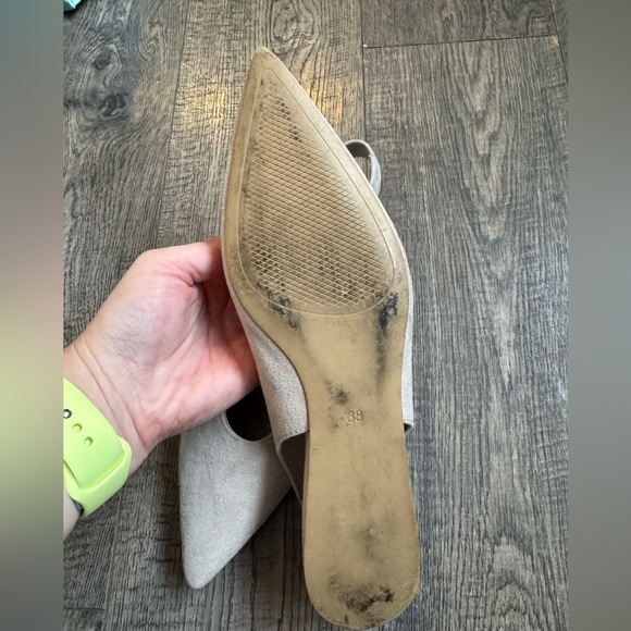 H&M Pointed Slingbacks- Light Beige- Size EU 38 - Picture 4 of 4